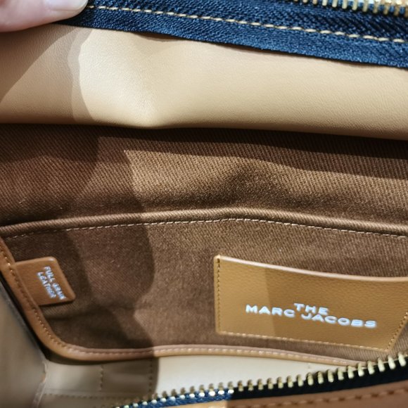 Marc Jacobs the Leather Mini Tote Bag Argan Oil - Picture 14 of 16